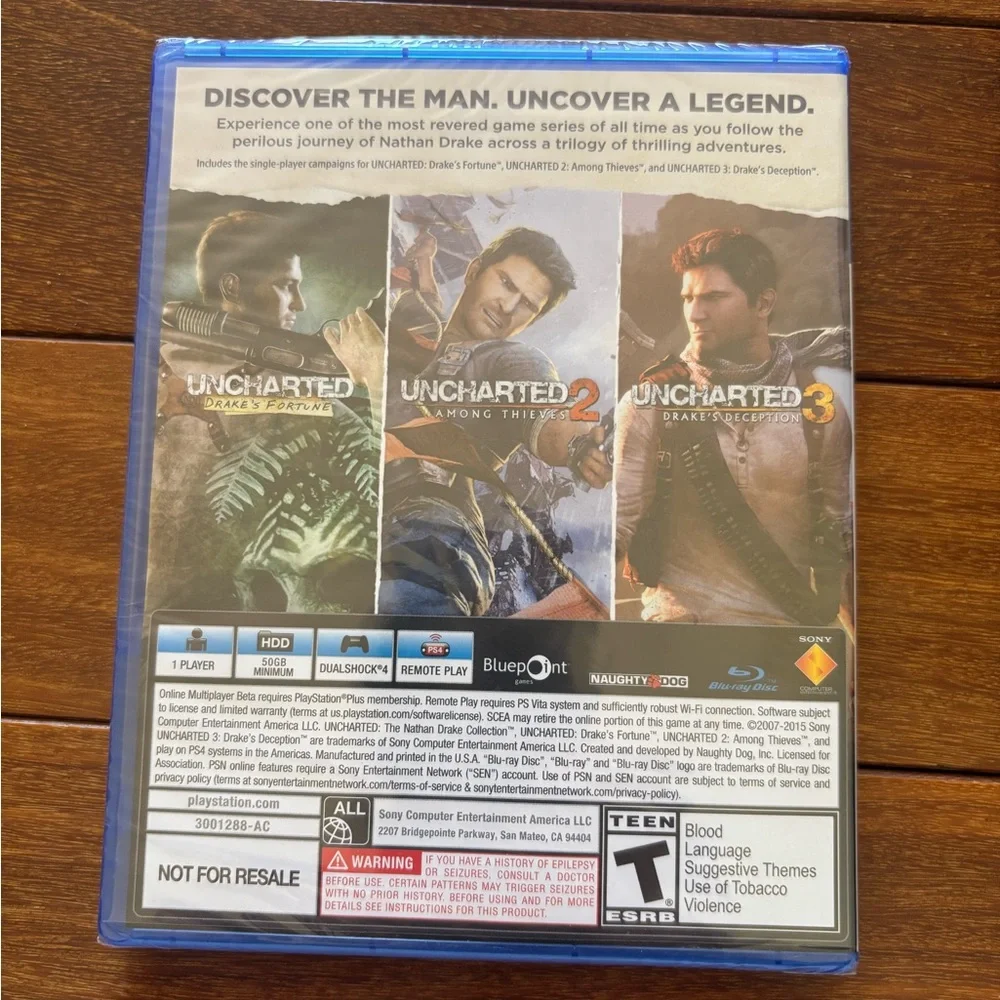 Sony PS4 Uncharted: The Nathan Drake Collection - sealed unused